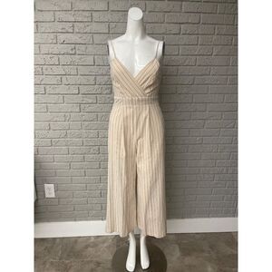 Altar’d State Striped Cropped Jumpsuit Size S NWT